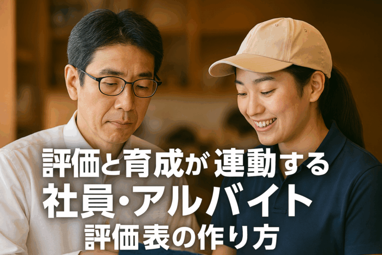 現場連動型評価が鍵！中西フードビジネス研究所が開発した「仕組みで人を活かす」飲食店のアルバイト評価表、店長評価表