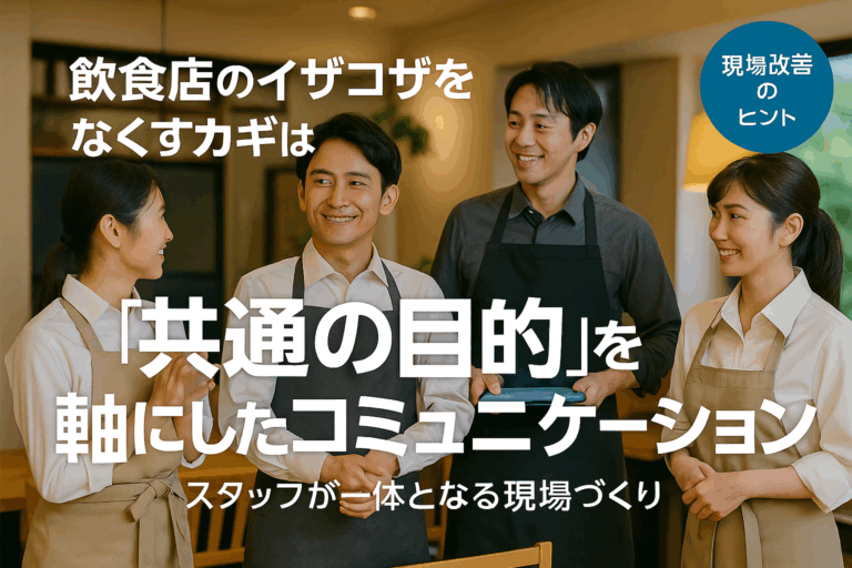 飲食店のイザコザをなくすカギは、“共通の目的”を軸にしたコミュニケーション