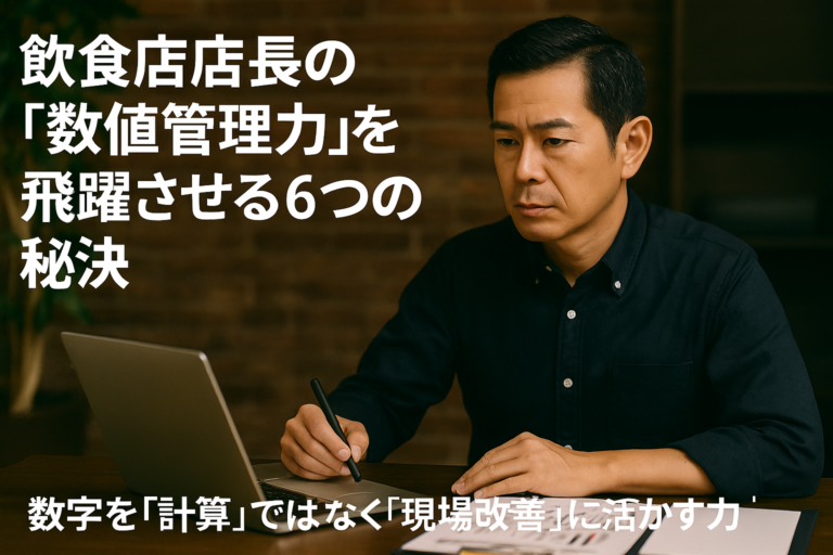 飲食店店長の「数値管理力」を飛躍させる６つの秘訣