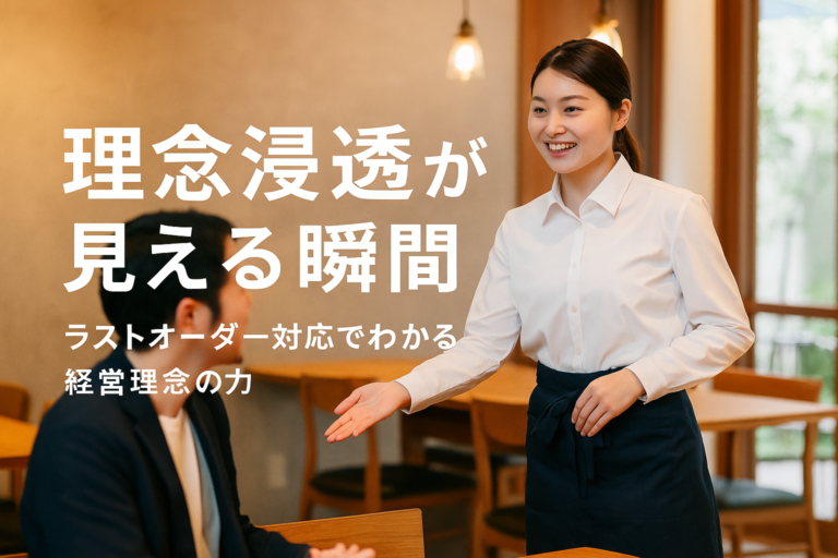 飲食店で理念浸透を実現する方法｜経営理念が現場に表れる瞬間