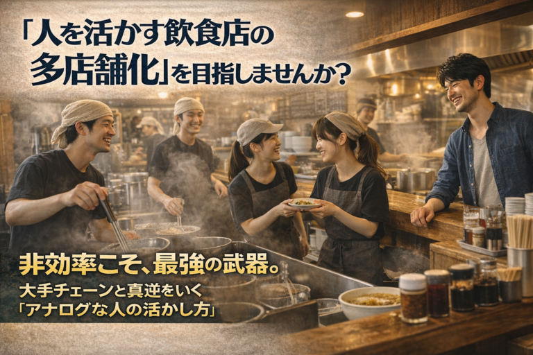 「人を活かす飲食店の多店舗化」を目指しませんか？
