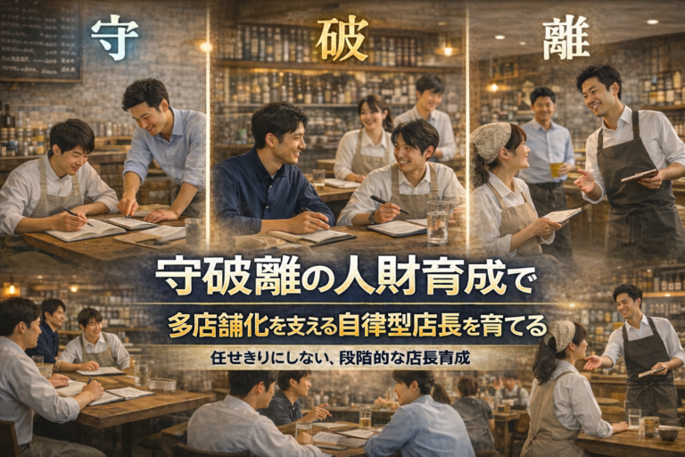 多店舗展開成功メソッド⑩｜守破離の人財育成で多店舗化を支える自律型店長を育成する