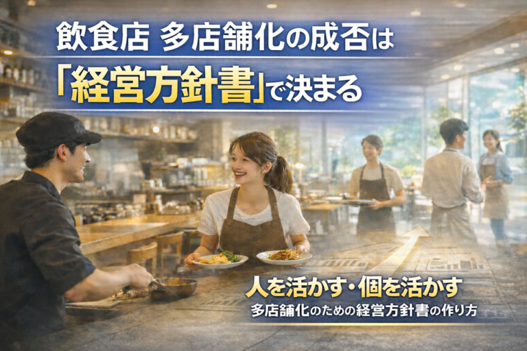 飲食店が多店舗化を成功させる「経営方針書」の作り方｜無料テンプレ付き