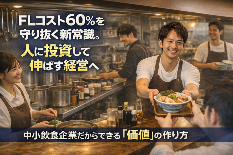 「FLコスト60%」を守り抜く新常識。人件費を抑制するのではなく、人に投資して売上を最大化させる