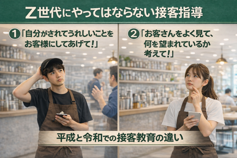 飲食店アルバイト教育のコツ｜昭和教育は通用しない！Z世代に伝える“店の正解”の設計法