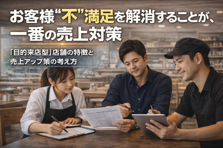 飲食店が売れ続ける秘訣｜「お客様不満足」を毎月改善すれば、普通に売上は上がる！