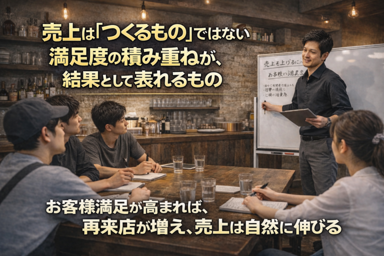 飲食店経営者が店長に初めに伝えるべきこと｜「満足度＝売上」の思考を組織に根づかせる