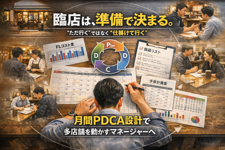 “ただ行く”ではなく“仕掛けて行く”｜多店舗経営に効く前準備型マネージャー育成