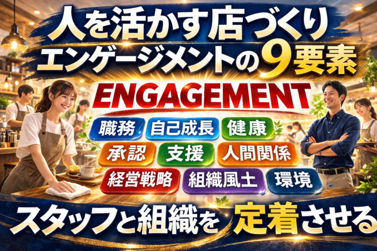人を活かす店づくり：エンゲージメントの9要素でスタッフと組織を定着させる