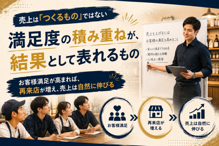 飲食店経営者が店長に初めに伝えるべきこと｜「満足度＝売上」の思考を組織に根づかせる