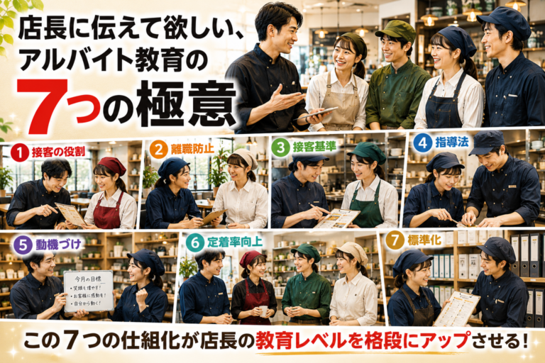 飲食店のアルバイト教育の決定版｜店長に伝えたい7つの極意