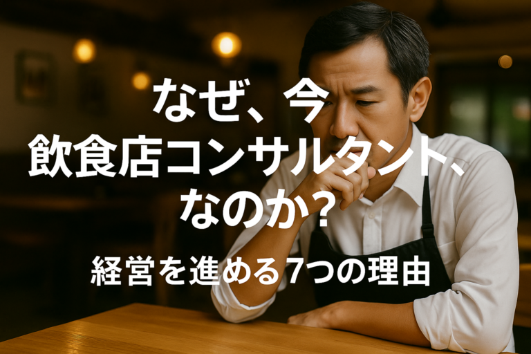 飲食店経営コンサルタントとは？活用すべき7つの理由と成功事例