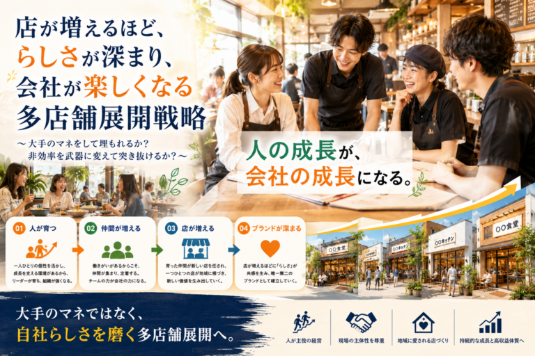 店が増えるほど、らしさが深まり、会社が楽しくなる多店舗展開戦略｜中西フードビジネス研究所の役割とは？