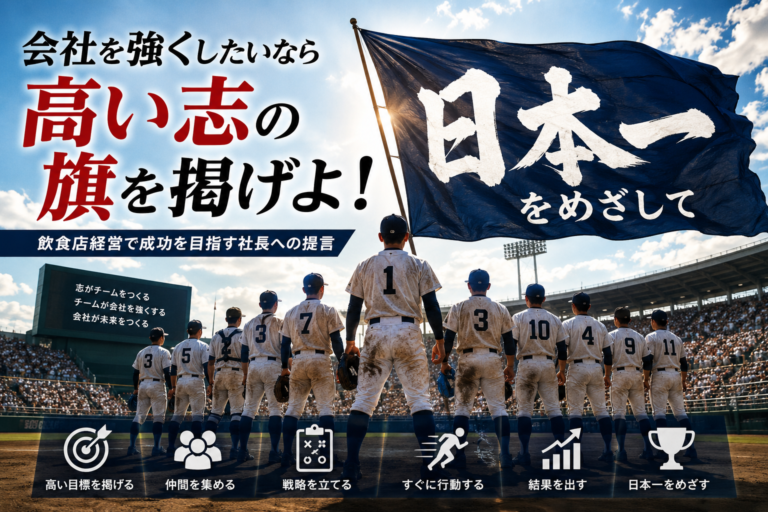 会社を強くしたいなら高い志の旗を掲げよ！